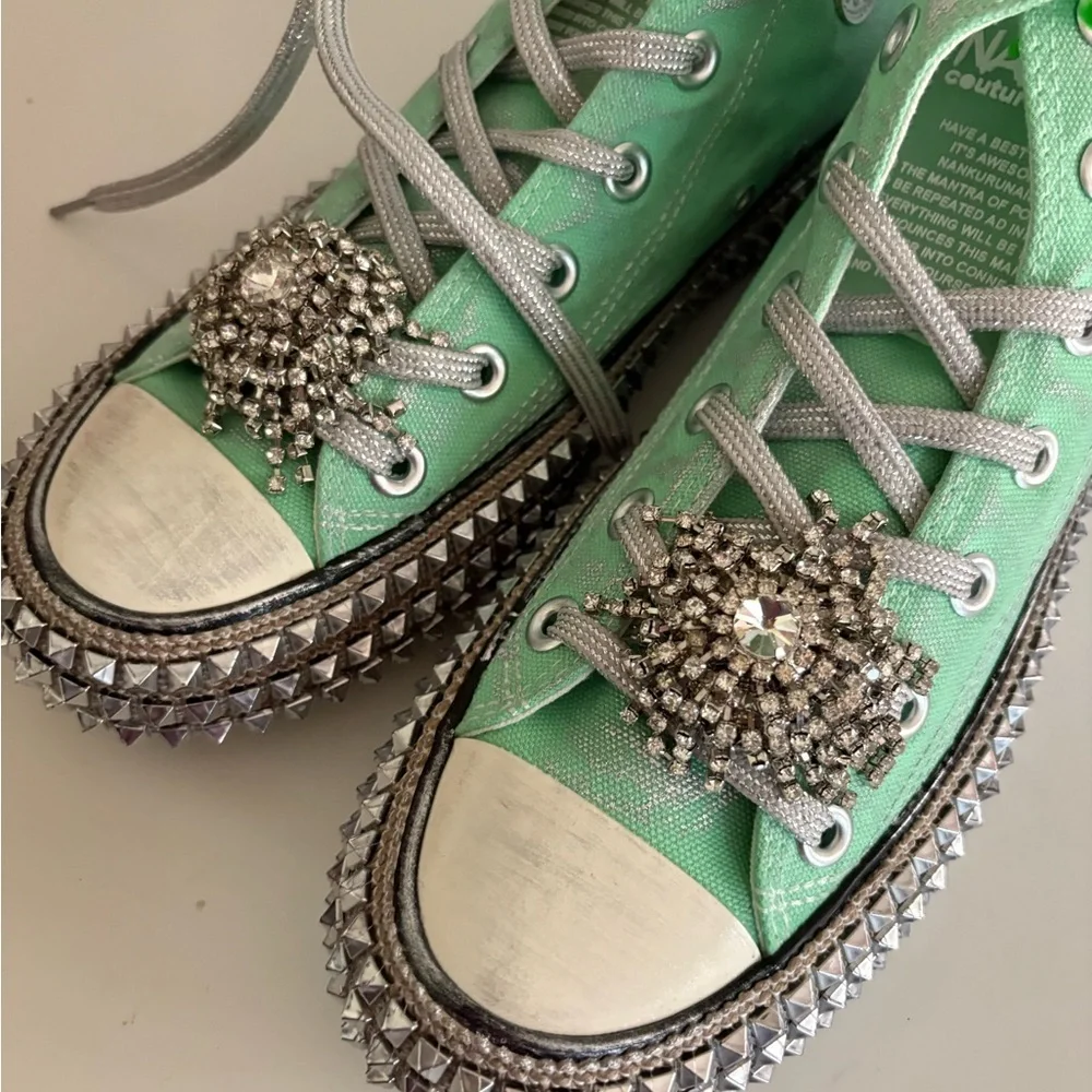 NWT NAN-KU Cruise Studded Hi Top Sneakers Size 39